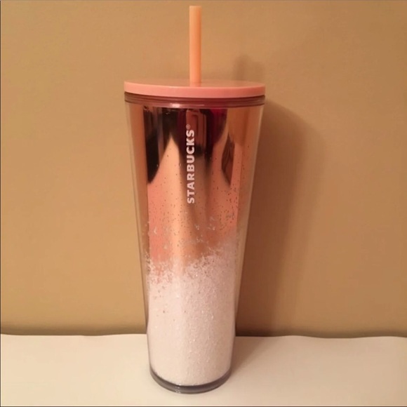 ✨🆕Starbucks Rose/gold Glitter Holiday Tumbler NWT - Picture 3 of 4